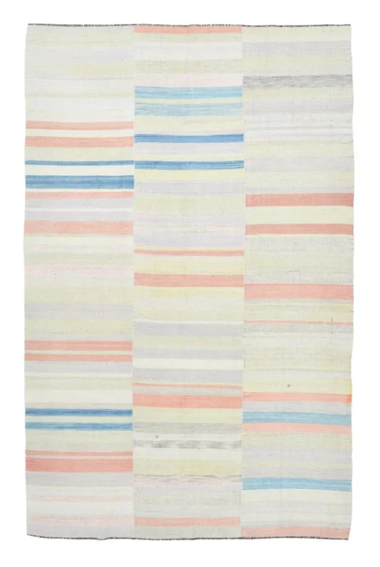 Modern Kilim Manzandaran 6’6″ x 10’0″ ft