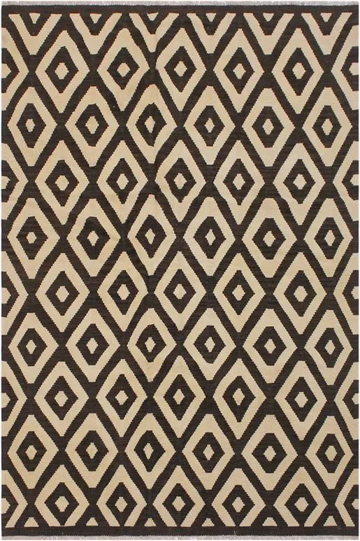 Modern Turkish Kilim Carman Hand-Woven Wool Rug – 5’10” x 7’7”