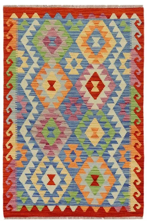 Modern Turkish Kilim Lillie Hand-Woven Wool Rug – 2’9” x 4’0”