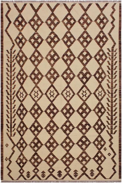 Modern Turkish Kilim Marcelin Hand-Woven Wool Rug – 5’11” x 8’4”
