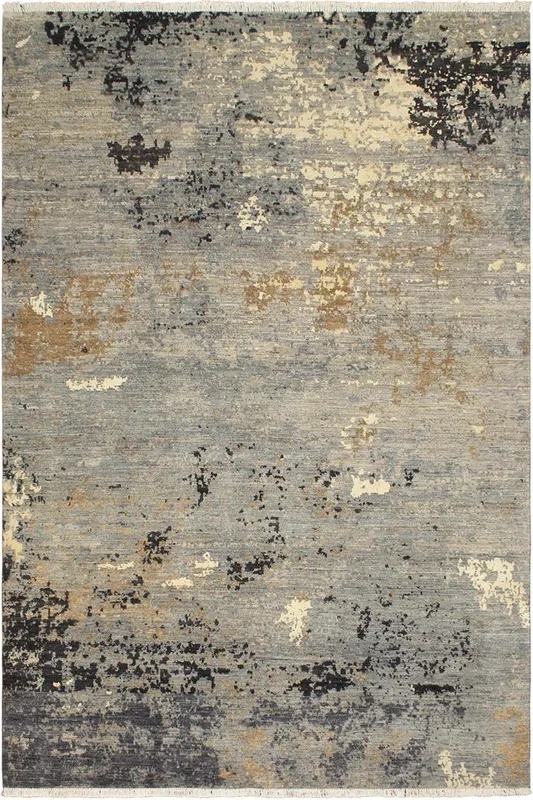 Modern Ziegler Corbyn Gray/Blue Wool&Silk Rug – 7’9” x 10’5”