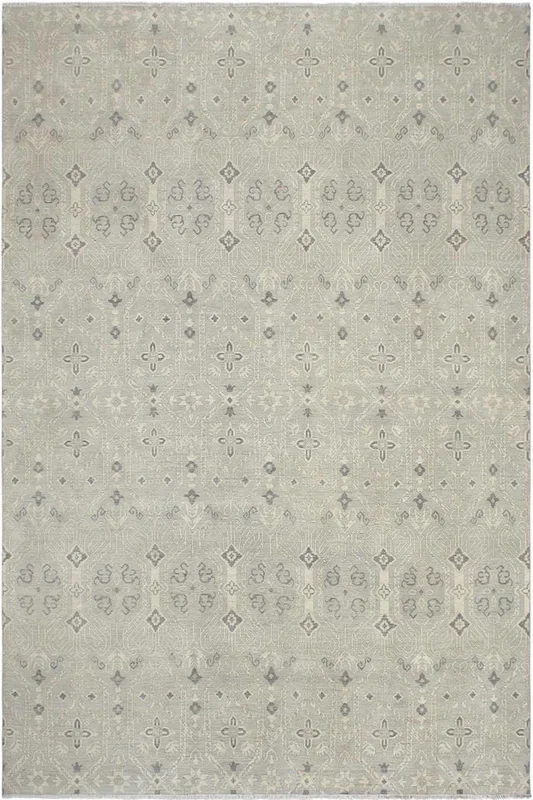 Modern Ziegler Griffin Blue/Tan Wool Rug – 12’1” x 14’7”