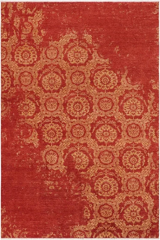 Modern Ziegler Ozella Rust/Tan Wool Rug – 9’1” x 11’9”