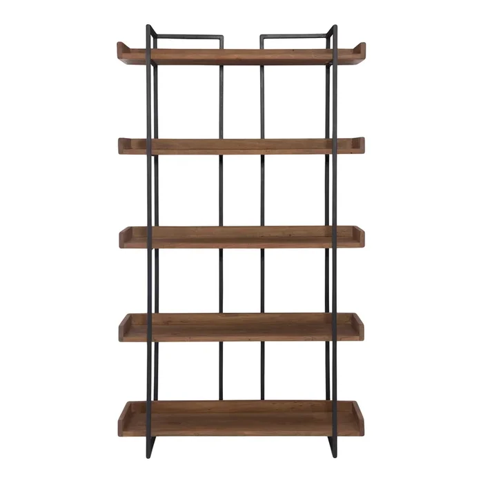 Moes Home Bookshelves Vancouver Brown Industrial Furniture