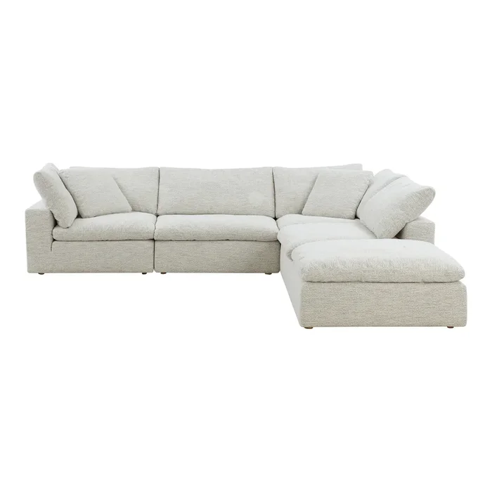 Moes Home Modular Sectionals Clay Grey Scandinavian Furniture