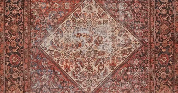 Momeni Afshar AFS44 Red 7 ft. 6 in. X 9 ft. 6 in. Rectangle Rug