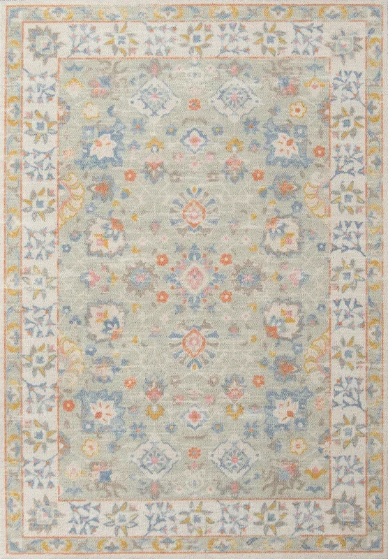 Momeni Anatolia ANA-8 Light Blue Traditional Machine Made Rug