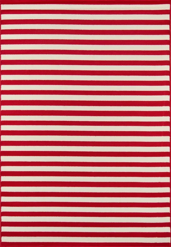 Momeni Baja BAJ-1 Red Contemporary Machine Made Rug