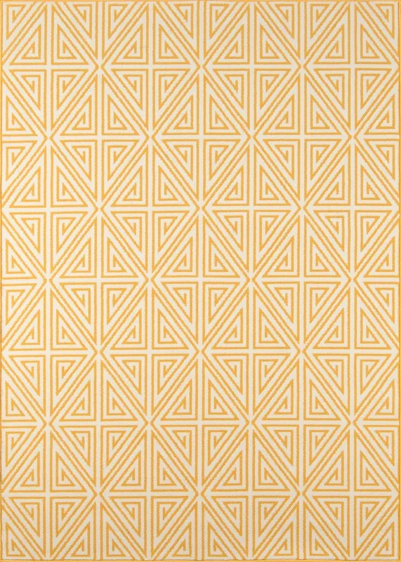 Momeni Baja BAJ-4 Yellow Contemporary Machine Made Rug