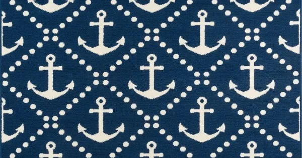 Momeni Baja Baj16 Navy Area Rug 2 ft. 3 in. X 4 ft. 6 in. Rectangle