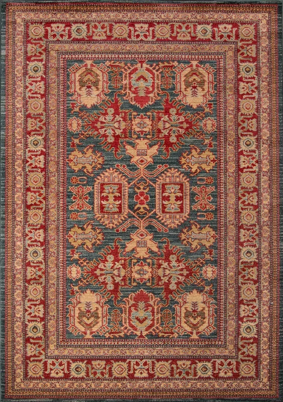 Momeni Ghazni GZ-01 Blue Traditional Machine Made Rug