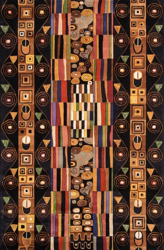 Momeni New Wave NW-33 Black Contemporary Hand Tufted Rug