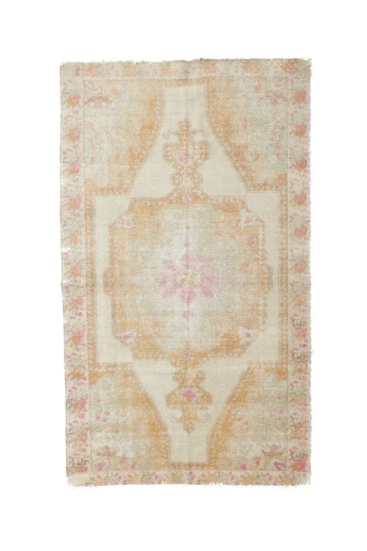 ‘Moonlight’ Vintage Turkish Oushak Rug – 4’3″ x 7’2″