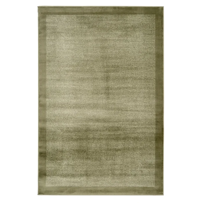 Mossy Green Border Rug – Barley