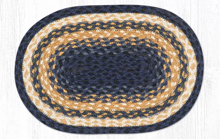 MS-079 Light Blue/Dark Blue/Mustard Miniature Trivet