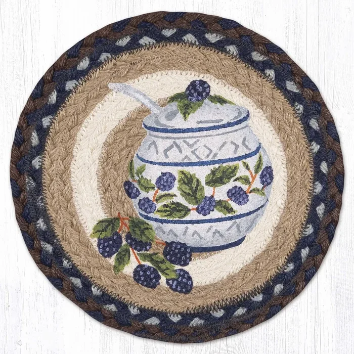 MSPR-312 Jam Jar Blackberry 10″ Trivet