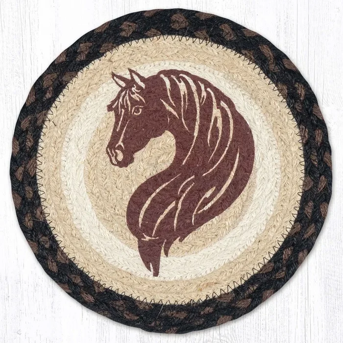MSPR-313 Stylized Horse Portrait 10″ Trivet