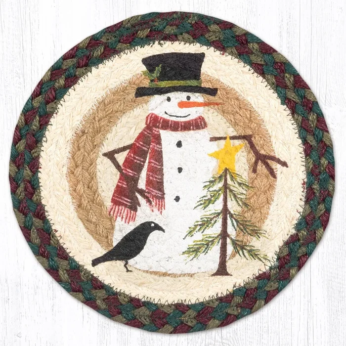 MSPR-508 Snowman with Tree 10″ Trivet