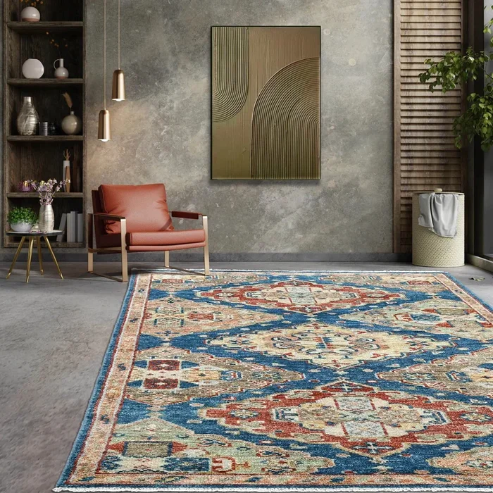 Multi Size Blue LoomBloom Hand Knotted Arts & Crafts Oushak 100% Wool Oriental Area Rug