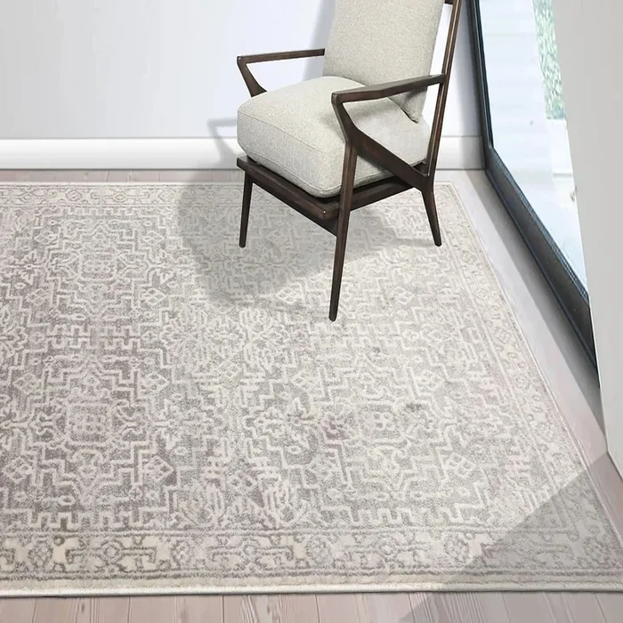 Multi Size Fini Traditional Turkish Oriental Area Rug Gray