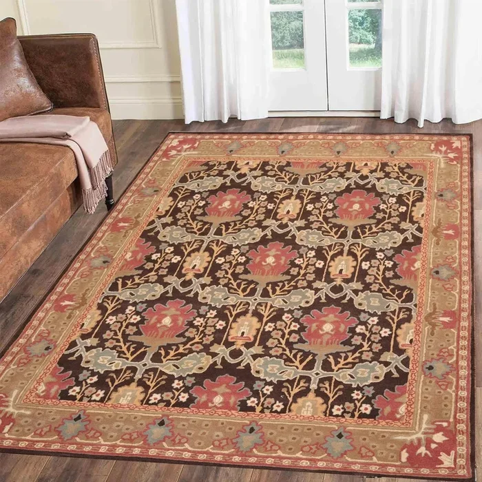 Multi Sizes Multi Color Hand Tufted 100% Wool William Morris Arts & Crafts Oriental Area Rug