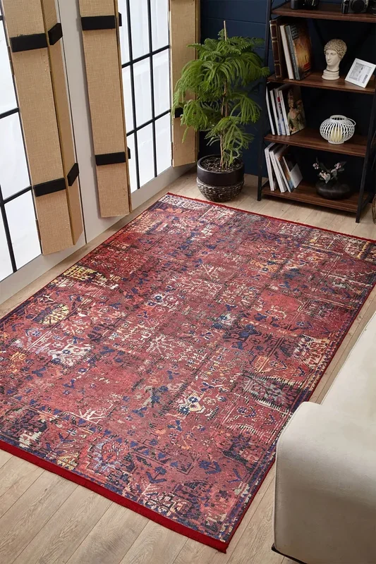 Nancy Turkish Vintage Red Anatolian Decorative Rug