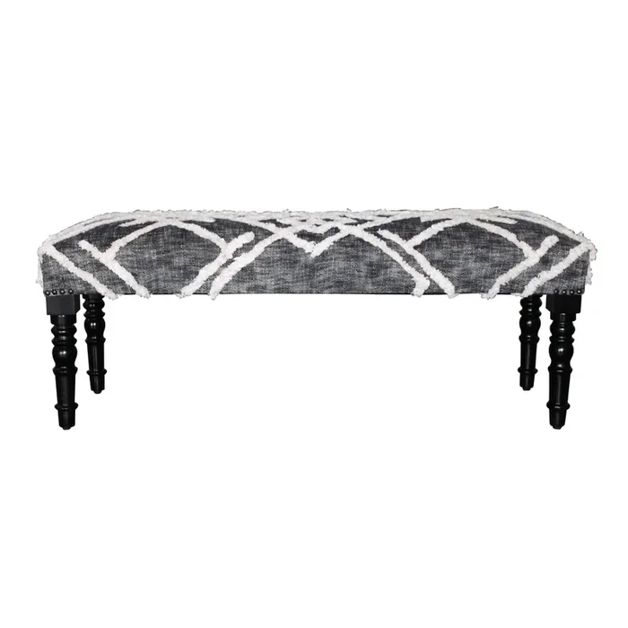 Natural 99067BLK Black/Grey Bench