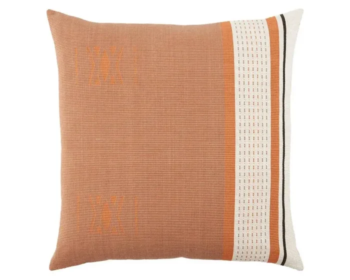 Navida NAD01 Warm Taupe/Terracotta Pillow