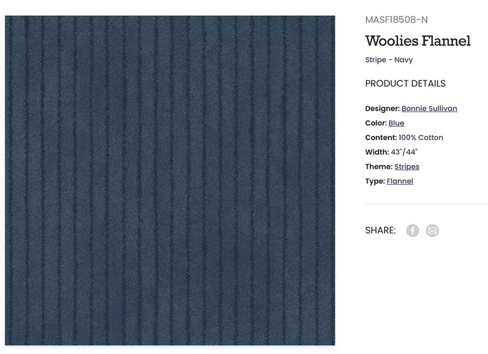 Navy Stripe Flannel