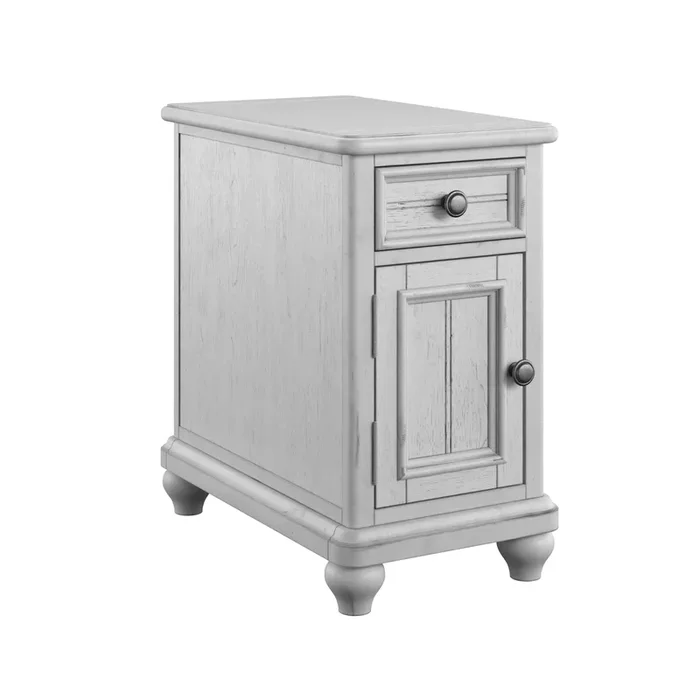 New Haven Chairside Table Oyster Shell