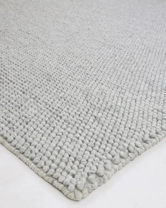 Nirvana SILVER Hand woven Floor rug