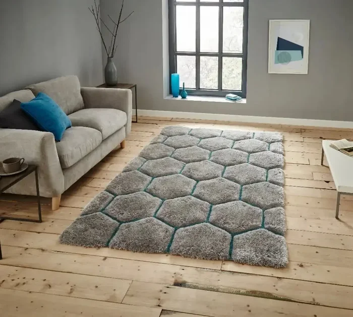 Noble House 30782 30782 Grey Blue Rug