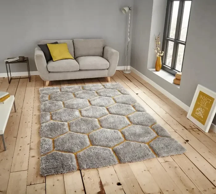 Noble House 30782 30782 Grey Yellow Rug