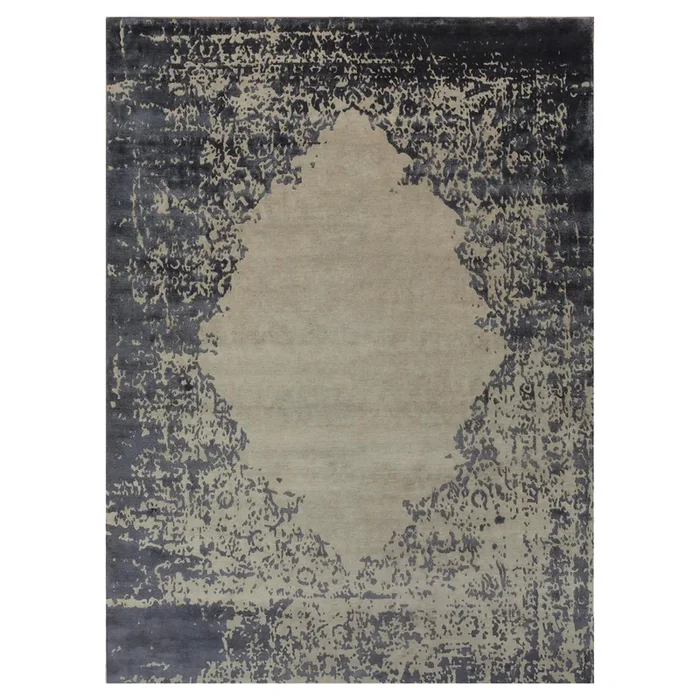 Noor Collection Hand-knotted Area Rug #NC5099BKGYMM