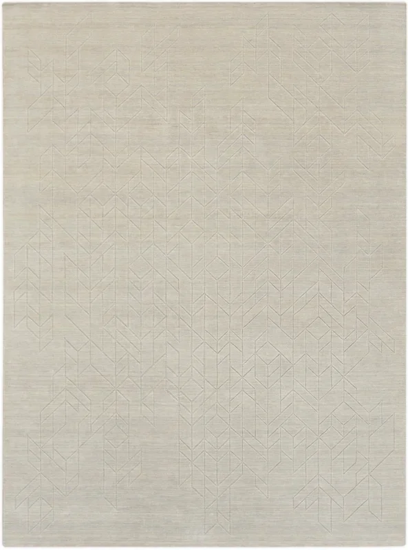 Nourison Home Alessia ALE01 Sage Contemporary Hand Knotted Rug