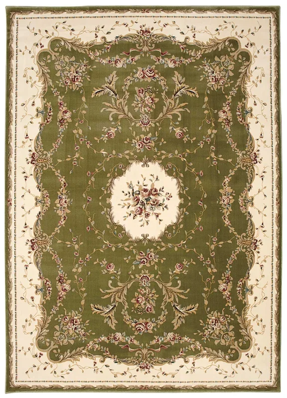 Nourison Home Bordeaux BOR01 Sage Traditional Power-loomed Rug
