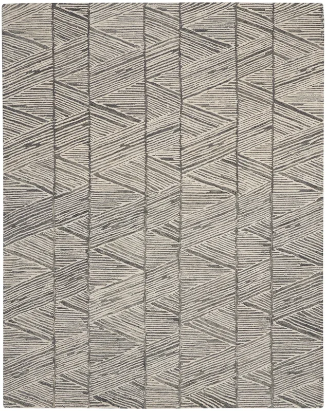 Nourison Home Colorado CLR01 Grey White Contemporary Tufted Rug