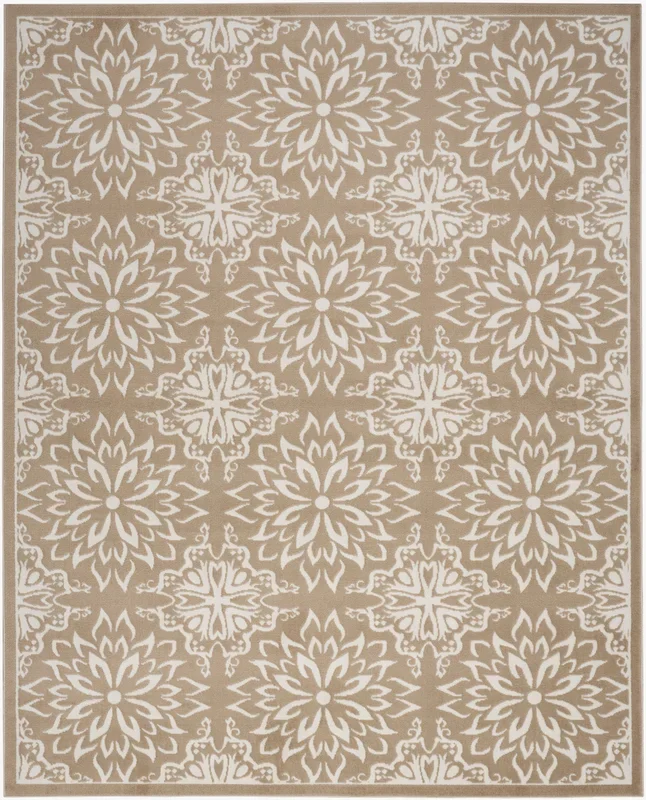 Nourison Home Jubilant JUB06 Taupe Transitional Power-loomed Rug