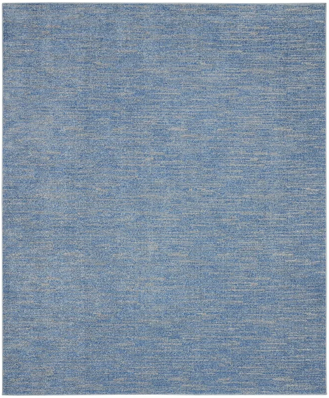 Nourison Home Nourison Essentials NRE01 Blue Grey Contemporary Power-loomed Rug