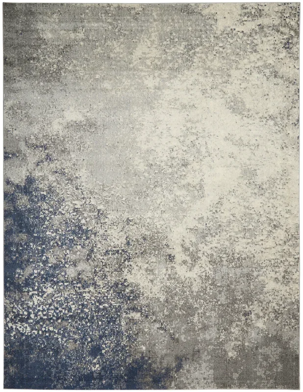 Nourison Home Passion PSN10 Charcoal Ivory Contemporary Power-loomed Rugs