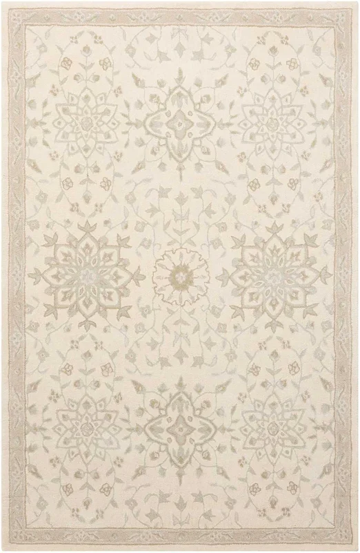Nourison Home Royal Serenity SER02 Bone Traditional Tufted Rug