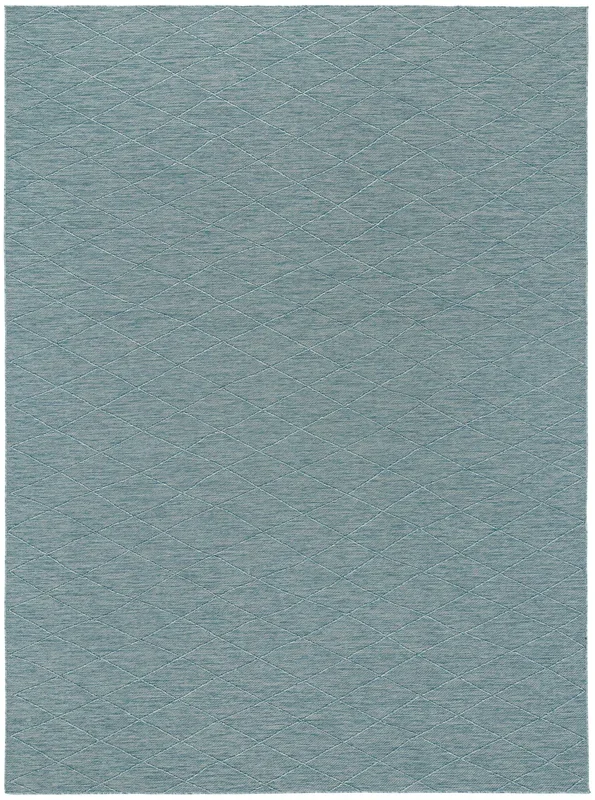 Nourison Home Washable Solutions WSL01 Aqua Contemporary Power-loomed Rug