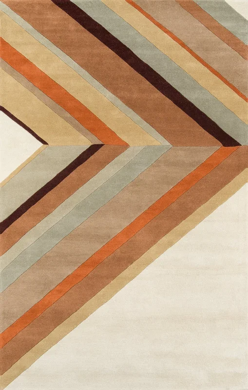 Novogratz Delmar DEL-5 Brown Contemporary Hand Tufted Rug