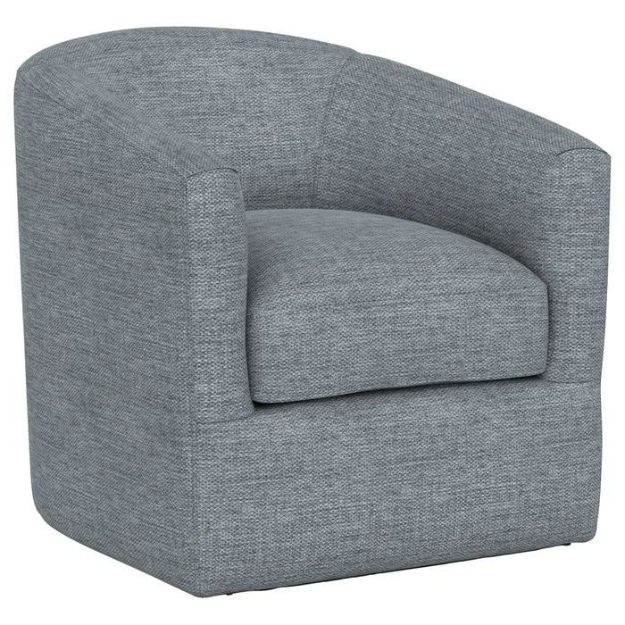 Oliver Swivel Accent Chair Dark Birch