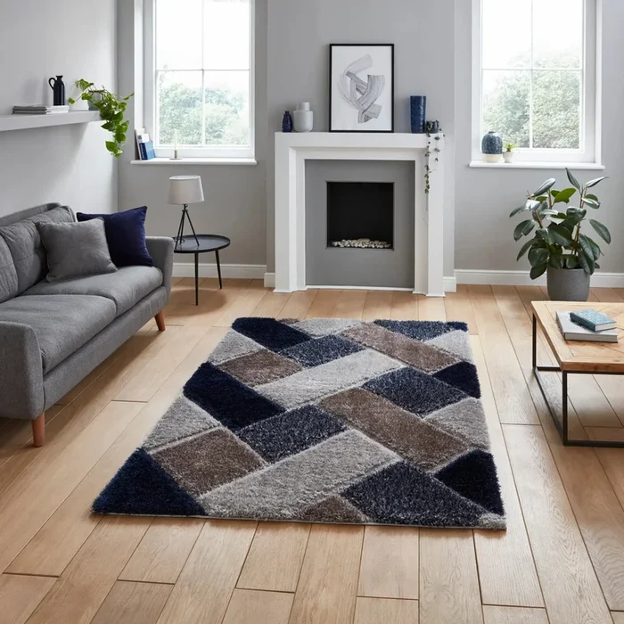 Olympia 2239 Grey Navy Rug