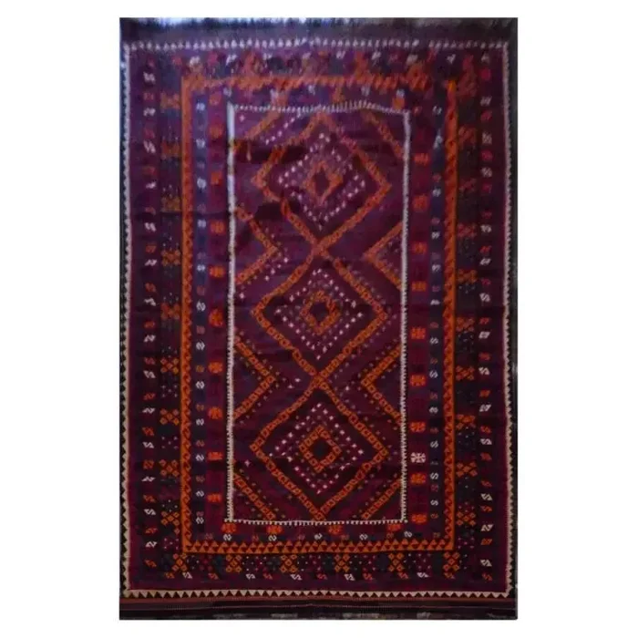 One Of The Kind Afghani Hand-Knotted Kilim 9’9″ X 13’4″