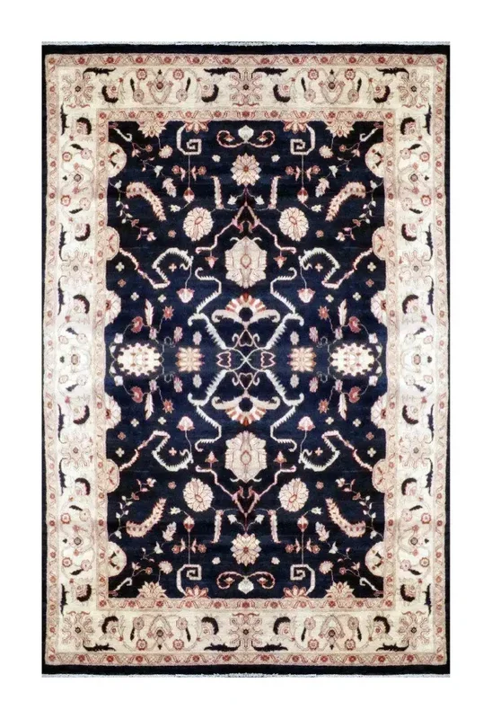 One Of The Kind Afghani Khotan Rug 9’1″ x 6’4″