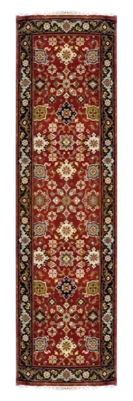 One Of The Kind Indian Hand-Knotted Rug 8′ X 2’6″