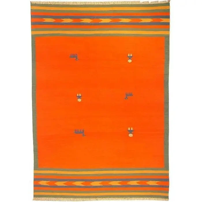 One Of The Kind Shiraz Persian Kilim 9’4″ X 7’2″