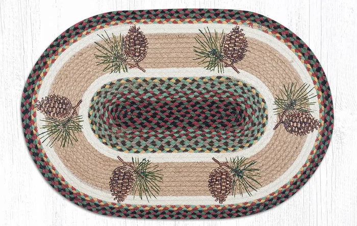 OP-081 Pinecone Oval Rug